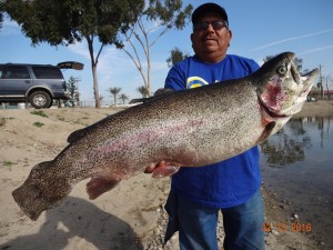 ony Lopez of East L.A. caught a 19 pound 12 ounce Super Trout